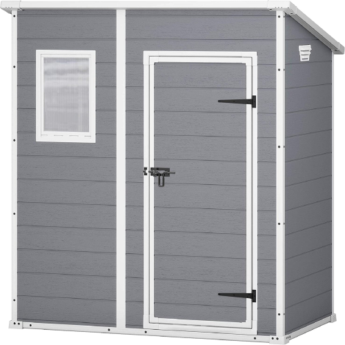 Keter casetta porta attrezzi da giardino manor 6x4 pent in resina antiurto - Picture 4 of 6