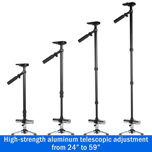 Vivitar ST-6000 59" Video Photo Stabilizer Tripod +Deco Photo Photography Bundle - Picture 6 of 10