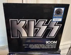 KISS ICON Silver Black Splatter Vinyl LP Exclusive New Sealed