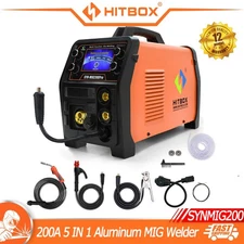 110V 220V 200Amp Combi MIG Welder 5in1 Aluminum TIG MMA MIG Welding Machine