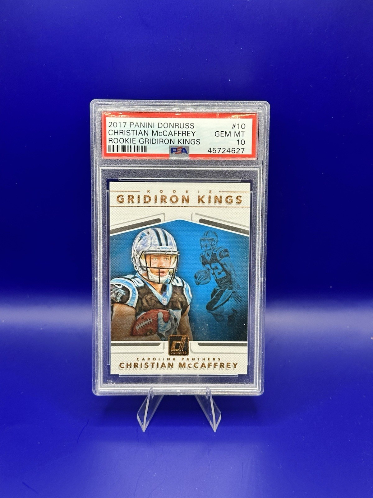 Christian McCaffrey Panini Donruss Rookie Gridiron Kings #10 Base