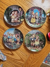 Surprise M.I. Hummel Little Companions Danbury Mint Plate Set Of 4 Different 