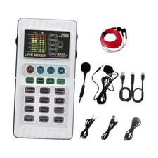 J50 Portable Live Sound Card with Noise Reduction, 5 Voice Changers  12 Sound