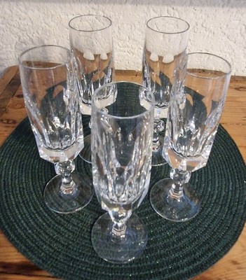 Nachtmann Alexandra 5 Sekt-Gläser Prosecco sehr edel Blei-Kristall massiv schwer