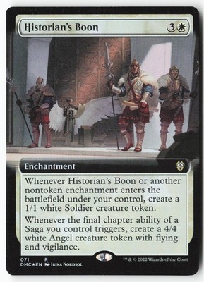 Historian's Boon (Extended Art) #71 (Foil) (LP) Dominaria United DMC Magic MTG
