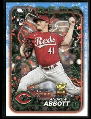 Andrew Abbott 2024 Topps Holiday Cincinnati Reds #H82