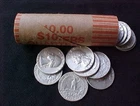 Roll of 40 1964 Washington Silver Quarter Coins