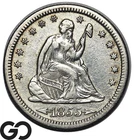 1855-S Seated Liberty Quarter *Rare This Nice* Choice AU++