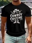 Men's Cowboy Graphic T Shirt Big Tall Western Print Summer Short Sleeve Tee Top
