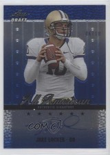 2011 Leaf Metal Draft All American Prismatic Blue 6/10 Jake Locker Auto uk2