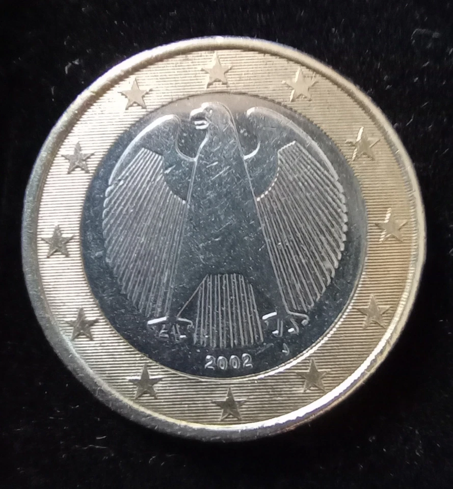 Germany 1 euro 2002 J Series Rare Coin - Image 3 of 4