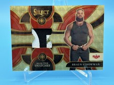 Marketplace image: 2024 Panini WWE Select Braun Strowman Selective Swatches Superfractor 1/1 SW-BST