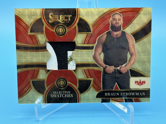 2024 Panini WWE Select Braun Strowman Selective Swatches Superfractor 1/1 SW-BST