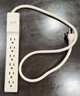 Lot 3 White Power Strips Staples 6-Outlet Surge Protector + 6-Outlet Strip + In- — photo 2