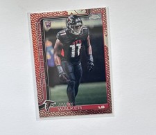 Topps Chrome 2025 Jalon Walker Leather Refractor RC #354 Atlanta Falcons
