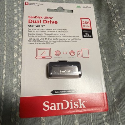 SanDisk 256GB OTG Ultra Dual USB TYPE-C USB 3.1 Pen Flash Drive SDDDC2-256G