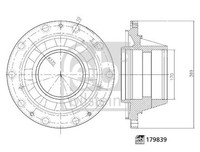 Febi Bilstein Radnabe 179839 FüR AC Acura Alfa Romeo Alpina ARO Asia Motors