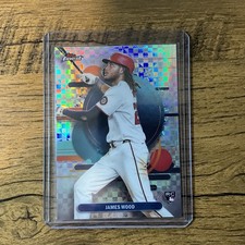 2025 Topps Finest - Uncommon Checkerboard Refractor #200 James Wood (RC)