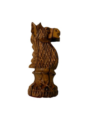 Jeu d'échecs 32 pièces en bois brûlé Grand Maître 4" PAS DE PLATEAU - Photo 13 sur 15