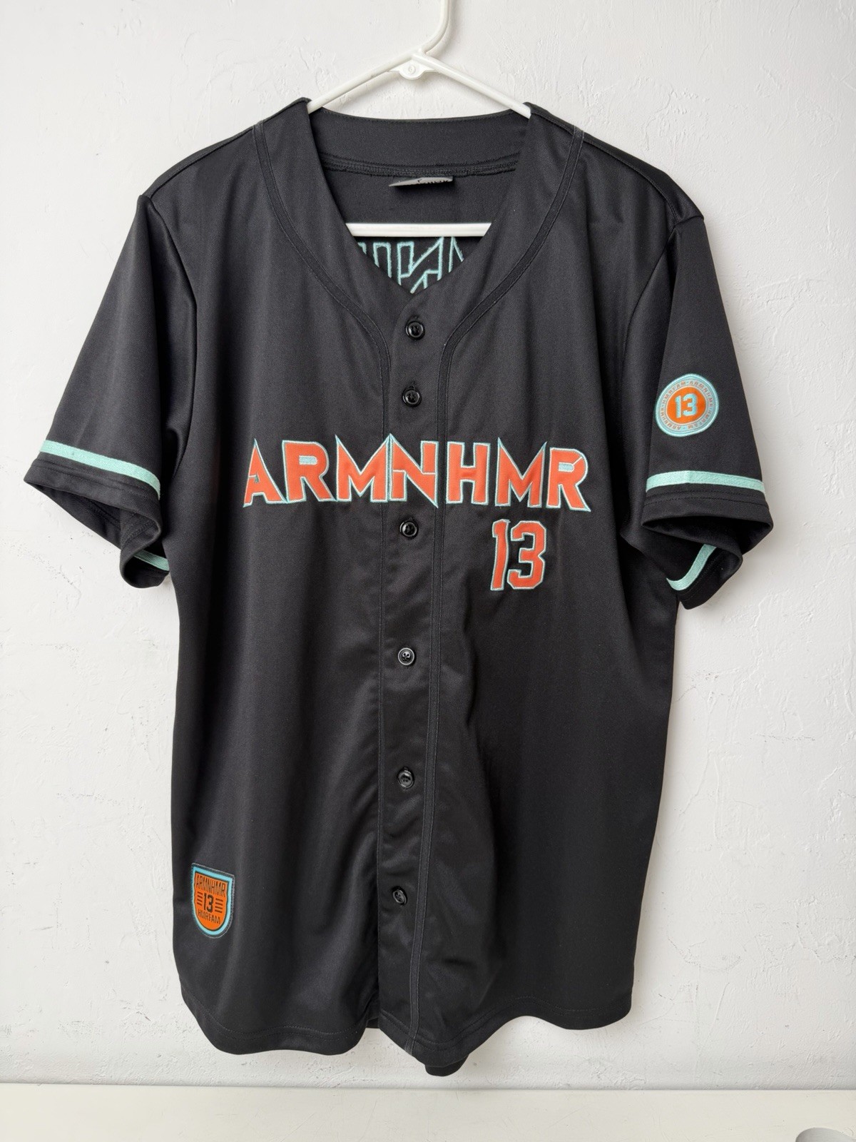 #13 Hmrfam Jersey Shirt Black Orange Blue Top Drawer