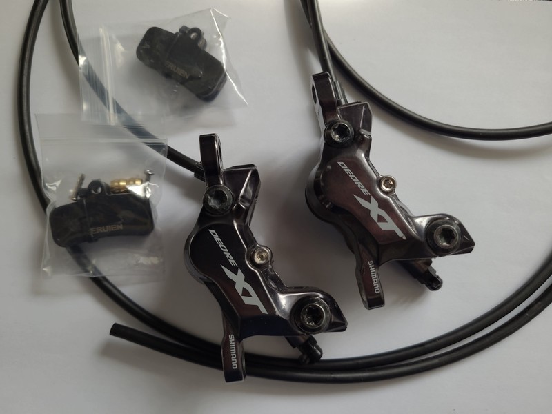 Shimano XT M8120 Brake Calipers Hoses New Pads