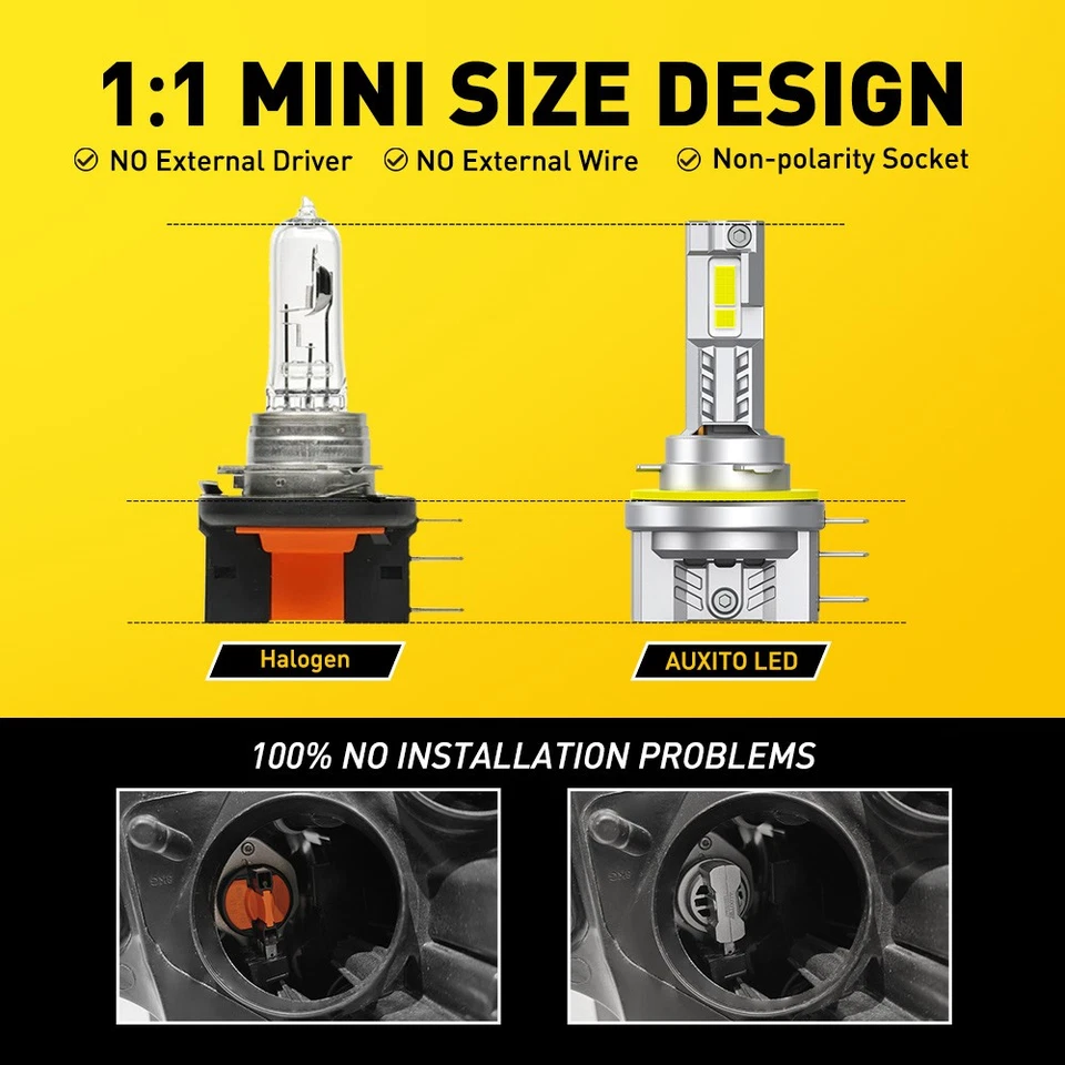 Светодиодная лампа дальнего света H15 фары яркий белый внедорожник Plug&Play 2/4 X - Изображение 4 из 4