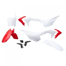 QA Parts Complete Plastic Kit Red/White KR50001 for HONDA CRF110F 2013–2018