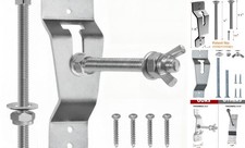 Trailer Spare Tire Mount,Enclosed Trailer Accessories,Wall Mount Spare Silvery