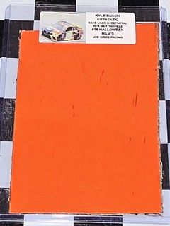 KYLE BUSCH RACE USED COMPOSITE 2019 MARTINSVILLE #18 M&M'S HALLOWEEN NASCAR KB89