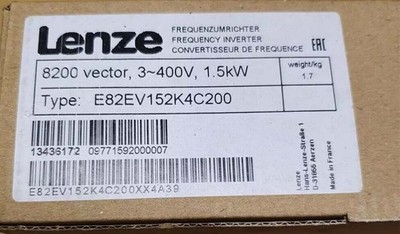 E82EV152K4C200 NEW LENZE E82EV152_4C200 Inverter 8200   1.5kW #as