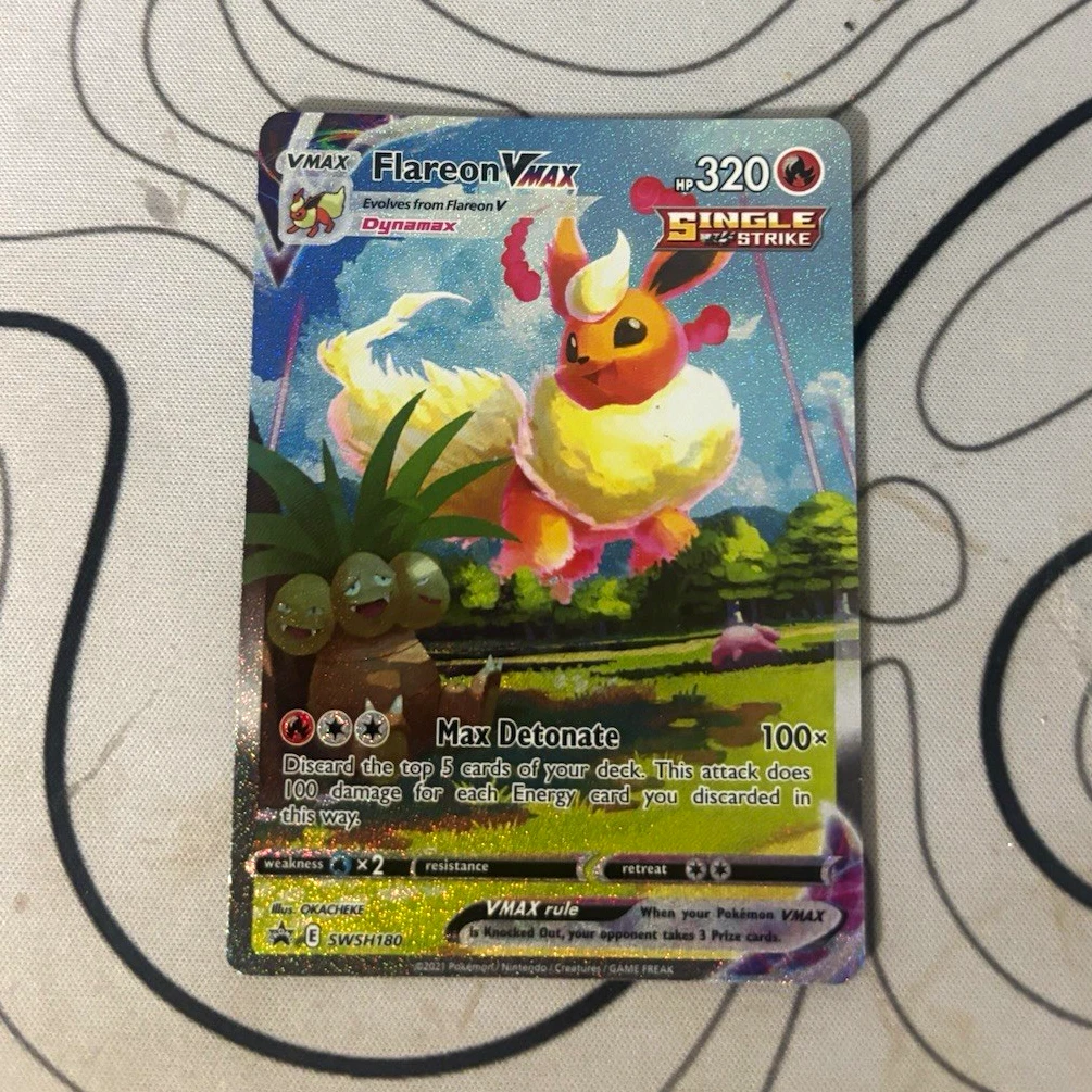 Flareon VMAX SWSH180 SWSH: Sword & Shield Promo Cards for sale | eBay