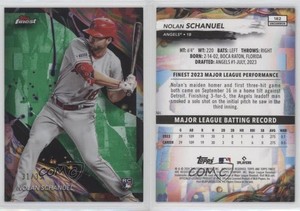 2024 Topps Finest Uncommon Green Refractor /35 Nolan Schanuel #182 Rookie RC