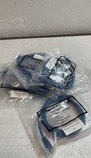 Cat5e Ethernet Patch Cables 4ft Blue RJ45 350MHz Booted Lot Of 10