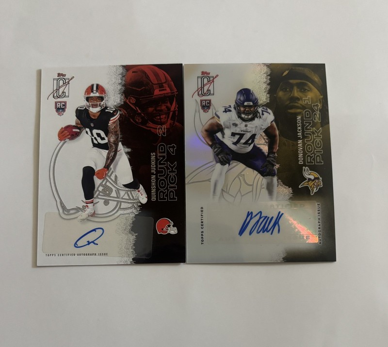 2025 Topps Signature Class Football Card Lot