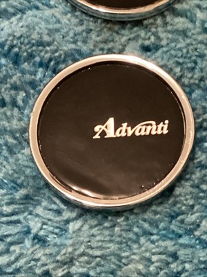 Advanti Racing Wheels Flat Black / Chrome Custom Wheel Center Cap # PCF56 1piece