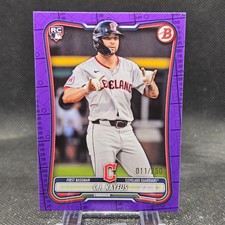 C.J. Kayfus 2026 Bowman Baseball Purple /250 Rookie Cleveland Guardians #98