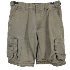 Boy Scouts of America Youth 18 Cargo Shorts Olive Green Canvas Uniform Utility