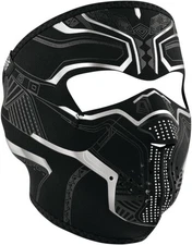 Zan Headgear Black/White Protector Neoprene Face Mask OSFM WNFM427 2503-0389
