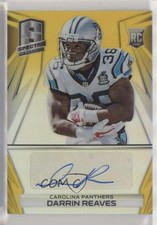 2014 Panini Spectra Rookie Auto Gold Prizm 16/25 Darrin Reaves #305 Auto s3g