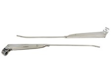 1963-1965 Corvette Windshield Wiper Arms Correct Reproduction Polished Pair