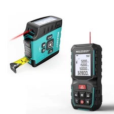 Mileseey DT20 Laser Tape Measure with Digital Display + 196FT G2 Laser Measur...