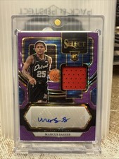 2023-24 Panini Select - Rookie Jersey Autographs Marcus Sasser  Blue Prizm /15