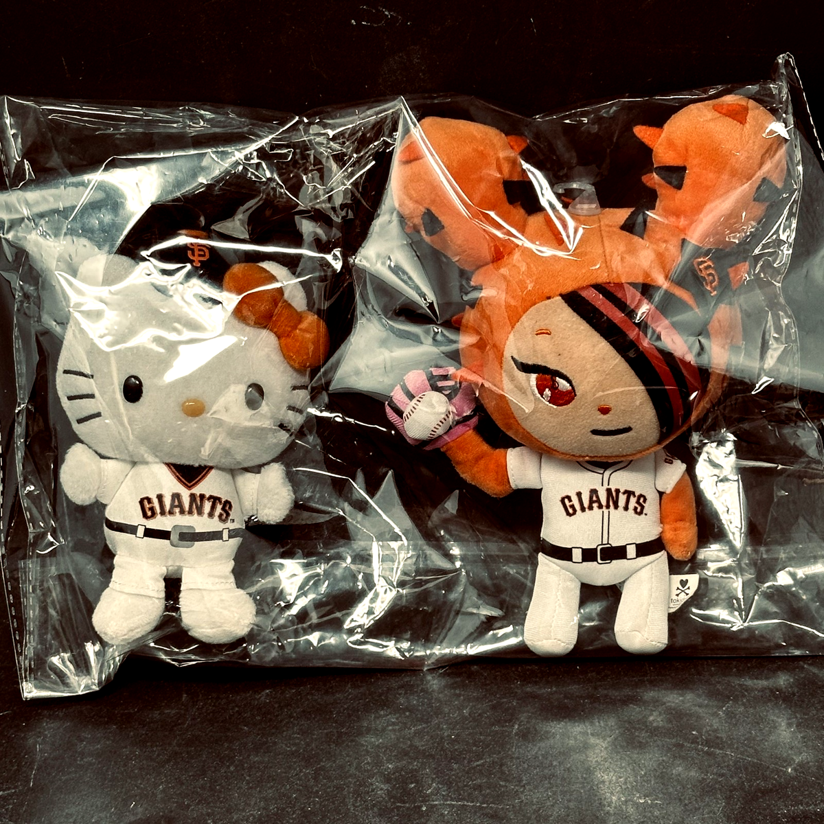 Hello Kitty Tokidoki San Francisco Giants Baseball Plush 2014 Lot