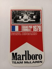 Marlboro.Formula1.Sticker.Autocollant.Adesivo.Aufkleber-Paul Ricard 1978