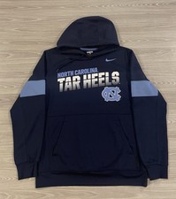 Nike UNC North Carolina Tar Heels Hoodie Sweater Navy Blue Men s Size Medium