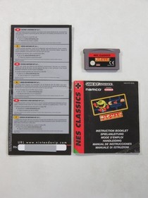 PAC-MAN NES CLASSICS NINTENDO GAMEBOY ADVANCE (GBA) NEU6 (COMPLETE - GOOD CONDIT