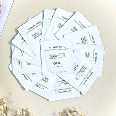 O HUI Extreme White Niacinamide 10% TX Mela Toning Cream 1ml x 50pcs K-Beauty