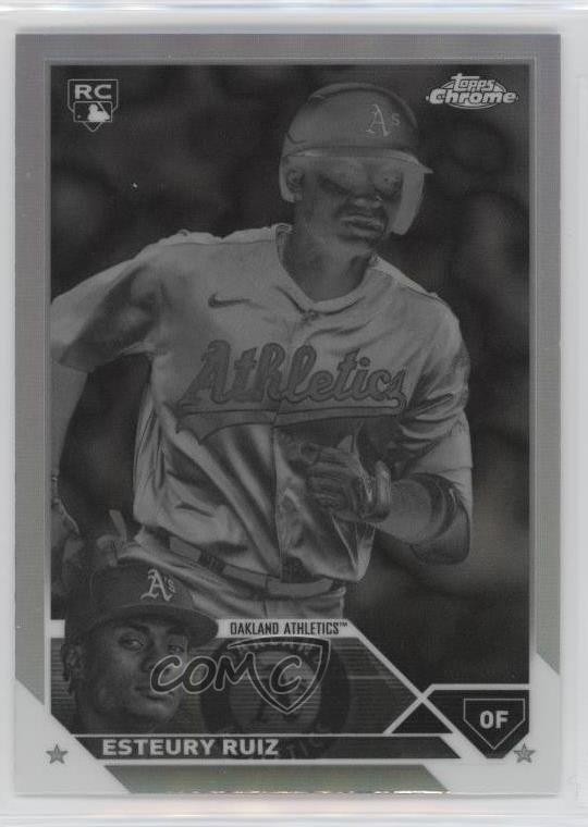 2023 Topps Chrome Negative Refractor Esteury Ruiz #99 07i7