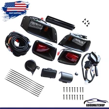 Deluxe LED Light Kit For EZGO TXT Golf Cart 1996-2013 Deluxe Street Legal