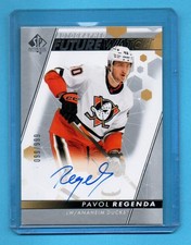 2022-23 Upper Deck SP Authentic Future Watch Rookie Auto Pavol Regenda /999
